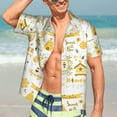 thumbnail image 5 of Lsque Farm Bee Cute Honey pattern Hawaiian Shirt for Men, Unisex Summer Beach Casual Short Sleeve Button Down Shirts-3X-Large, 5 of 9