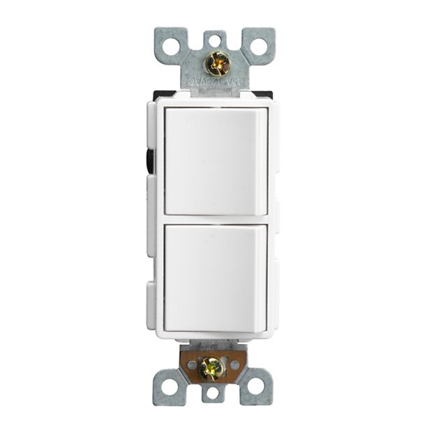 Ygd 002 Standard Wall Switch 15a 120v 2 Gang 1 Way Single Pole Rocker Switch For Household