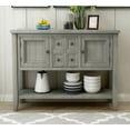 thumbnail image 3 of 46" Console Table with Drawer, Farmhouse Narrow Console Couch Sofa Table for Living Room, Modern Buffet Cabinet Sideboard Hallway Foyer Entrance Table, Wood Entryway Table with Shelf, Gray, A1669, 3 of 7