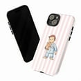 thumbnail image 3 of Curious Monkey Pajama Phone Case, Adorable Monkey with Teddy Bear iPhone Cover, Cute and Cozy Protective Case for iPhone 17 16 15 14 13 12 11 Pro Plus Mini, 3 of 6