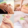thumbnail image 3 of 7 Pieces Gua Sha Scraping Massage Tool,Natural Resin GuaSha Tool Massage Tools Set for Face Back and Neck Release,Reduce Muscle Pain (Green), 3 of 8