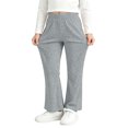 thumbnail image 6 of ZBSOKO Girls Flare Leg Pants High Waisted Stretch Yoga Pant Elastic Waist Solid Color Athletic Trousers Casual Outdoor Daily Wear, 6 of 7