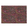 thumbnail image 1 of East Cutting Board, Pattern Based on Traditional Vintage Twists Lines Spirals, Decorative Tempered Glass Cutting and Serving Board, Large Size, Dark Coral Orange Green, by Ambesonne, 1 of 1