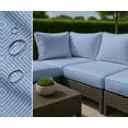 thumbnail image 7 of Soimoi Waterproof Outdoor Fabric By 5 Yard | Geometric Print on Blue | 56" Wide | UV Resistant & Durable Taffeta Material for Cushions, Covers, Curtains, awning & DIY Projects, 7 of 7