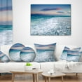 thumbnail image 3 of Designart Beautiful Sunrise at Dead Sea - Seashore Throw Pillow - 18x18, 3 of 4