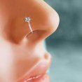 thumbnail image 2 of Anillo de nariz de cristal falso estético único para mujer - anillos de nariz espárragos piercings aro joyería de mujer, 2 of 5