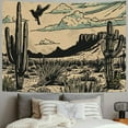thumbnail image 2 of PRATYUS Retro Western Cactus Tapestry Wall Hanging, Wild West Tapestry, Western Tapestry for Bedroom, Horse Tapestry, Western Country Tapestry, Western Wall Decor, Multi Size Painting, 2 of 6