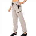 thumbnail image 2 of Pantalones de Senderismo para Mujer, de Secado Rápido, Ligeros, con Cintura Elástica Impermeable, para Todas las Estaciones Caqui S, 2 of 6