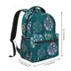 thumbnail image 2 of Fotbe whiter Snowflake balloons Mochila Casual con Estampado para Escuela, Viajes y Actividades al Aire Libre - Duradera, Ligera y Cómoda, 2 of 5