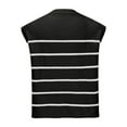 thumbnail image 6 of AherBiu Womens Sweater Tank Tops Striped Crewneck Knitted Sleeveless Going out Tops for Women, 6 of 6