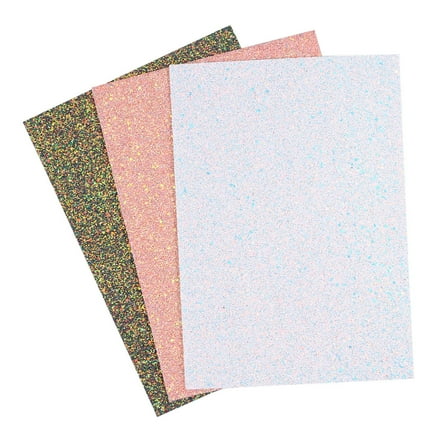 GOOHOCHY 3Pcs Holographic Fabric Rectangle Pieces for Crafting and Decoration White Pink .8x7.9In
