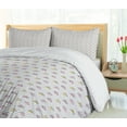thumbnail image 5 of Ambesonne Cartoon Duvet Cover Sets, Eyes Stars Abstract Layout, 2-King, Earth Yellow Pink Dust, 5 of 7