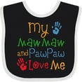 thumbnail image 3 of Inktastic Mawmaw and Pawpaw Love Me Boys or Girls Baby Bib, 3 of 4
