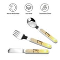 thumbnail image 3 of Easygdp Welcome Merry Christmas In 2025 3-Piece Flatware Set Kids Silverware, Stainless Steel Toddler Kids Utensils Safe for Preschooler Children, 3 of 8
