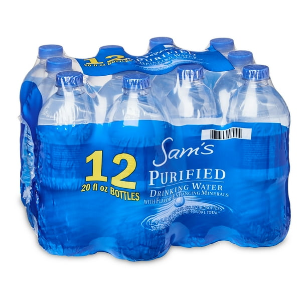 Sam's Choice Purified Drinking Water, 20 fl oz, 12 Count - Walmart.com ...