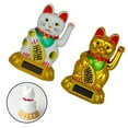 thumbnail image 3 of Solar Waving Lucky Cat Ornament Vehicle-Mounted Home Ornament, 3 of 5