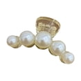 thumbnail image 1 of CAIROYAR Pinza para el pelo con forma de cangrejo y perlas grandes para mujer, accesorio para el pelo de metal grande., 1 of 7