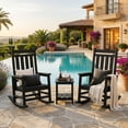 thumbnail image 3 of Outdoor Rocking Chair, Lawn Chair All Weather Resistant Patio Chairs, Rocking Chair for Adults, for Garden Backyard Deck, 3 of 7