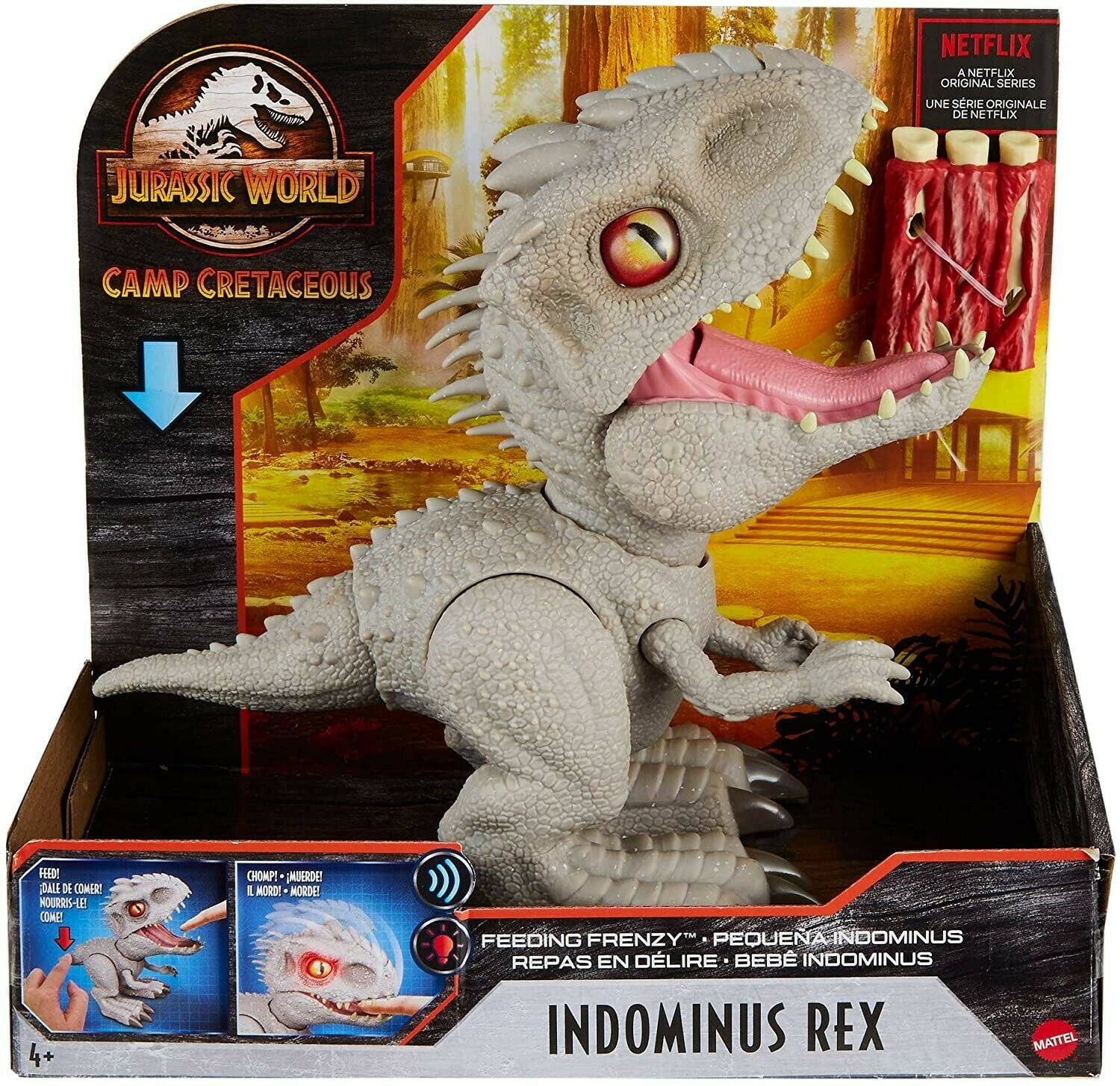 Jurassic World Camp Cretaceous Feeding Frenzy Indominus Rex Action Figure Walmart Com