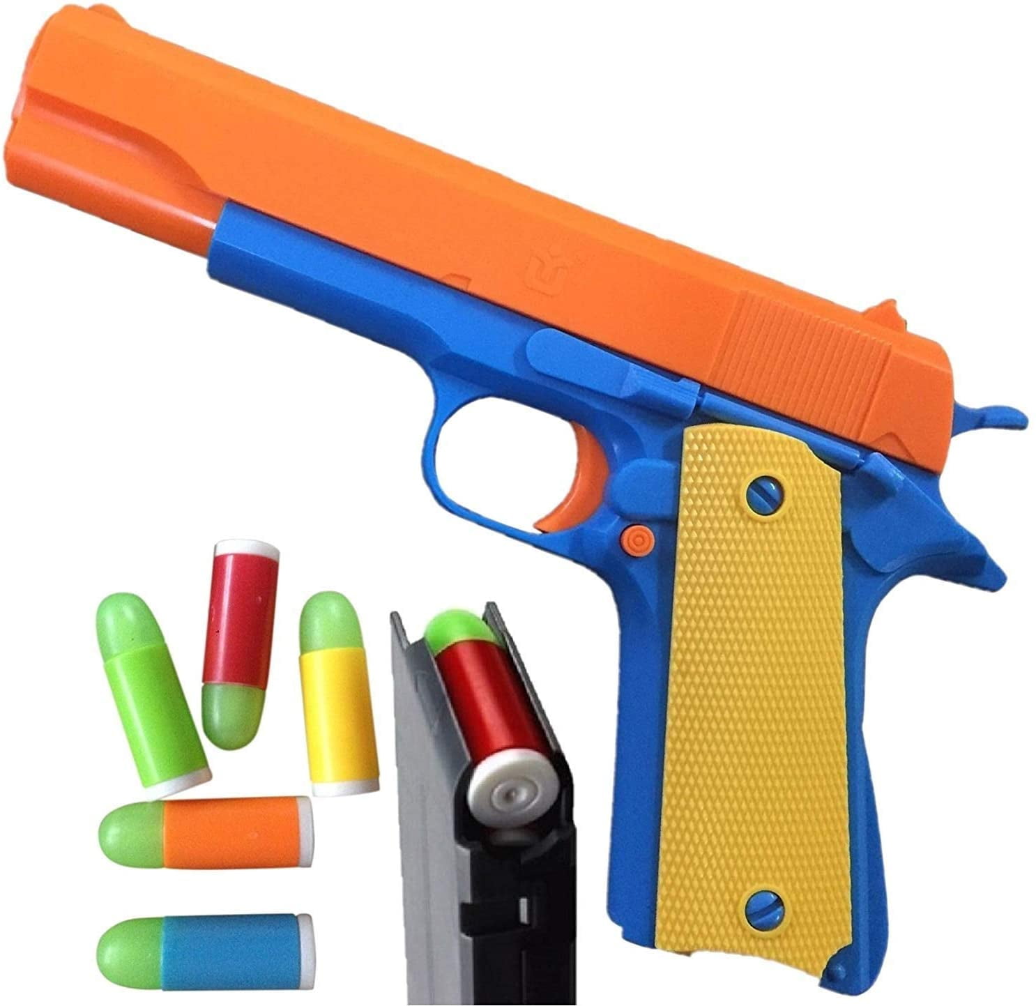 Blaster Toy Spinning Barrel with 120PCS Soft Foam Darts and Shooting Target Toy 