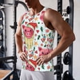 thumbnail image 5 of Gukieu Christmas Cute Pigs Print Men's Quick Dry Fitness Vest, Round Neck Sleeveless Fitness Bodybuilding Top-3X-Large, 5 of 7