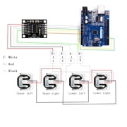 Treedix Load Cell Amplifier HX711 Small Breakout Board Load Sensor Combinator with 4pcs Load Cell 50KG Weight Weighing Load Cell Conversion Module Sensor DIY Kits for Arduino