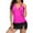 Hot Pink, variant on GEWSEY Swimsuit Women Tummy Control Skirted Bathing Suit Lace V Neck Swimsuit Sexy Swimsuits with Built-in Bra Black, S