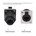 RJ45 Cat6 Connector Female to Female Panel Mount Coupler Data Transfer ...