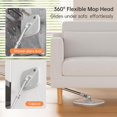 thumbnail image 5 of Spin Mop and Bucket Set with Self Separation Dirty Clean Water System, Wringing 360° Rotating Square Head for Home Floors Cleaning (1.0 (2 Pads)), 5 of 5