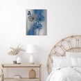 thumbnail image 4 of Teal Dandelion Canvas Wall Art Teal Grey Dandelion with Butterfly on Modern Abstract Wall Art Aesthetic Wall Decor for Living Room Bedroom Bathroom Office, Framed Ready to Hang, 4 of 7