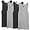 Black/Gray, variant on Fruit of the Loom Men's A-Shirt 4 Pack Assorted,Large