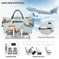 thumbnail image 5 of Travel Duffle Bag Weekender Bags Set with Large Organizer Bag and Cosmetics Pouch for Gym Trip Cute Otters in Various Poses, 5 of 7