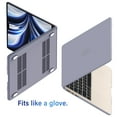 thumbnail image 2 of iBenzer Compatible with 2024 2023 2022 MacBook Air 13 inch Case M3 A3113 M2 A2681, Hard Shell Case with Keyboard Cover for New Mac Air 13.6" with Touch ID, Lavender Gray, W-MAT13-KK-LVGY+1, 2 of 9