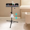 thumbnail image 3 of Portable Tattoo Table Stand with Storage Shelf 28-44inch Height Adjustable Stainless Manganese Steel, 3 of 12