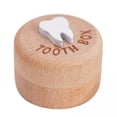 thumbnail image 1 of Organizador de almacenamiento de dientes,Caja de madera para dientes de bebé Caja de recuerdo para dientes,Caja para ,regalo de cumpleaños,Baby Shower,Organizador de, 1 of 8