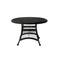 thumbnail image 2 of Jeco Wicker 44" Round Dining Table-Finish:Black, 2 of 2