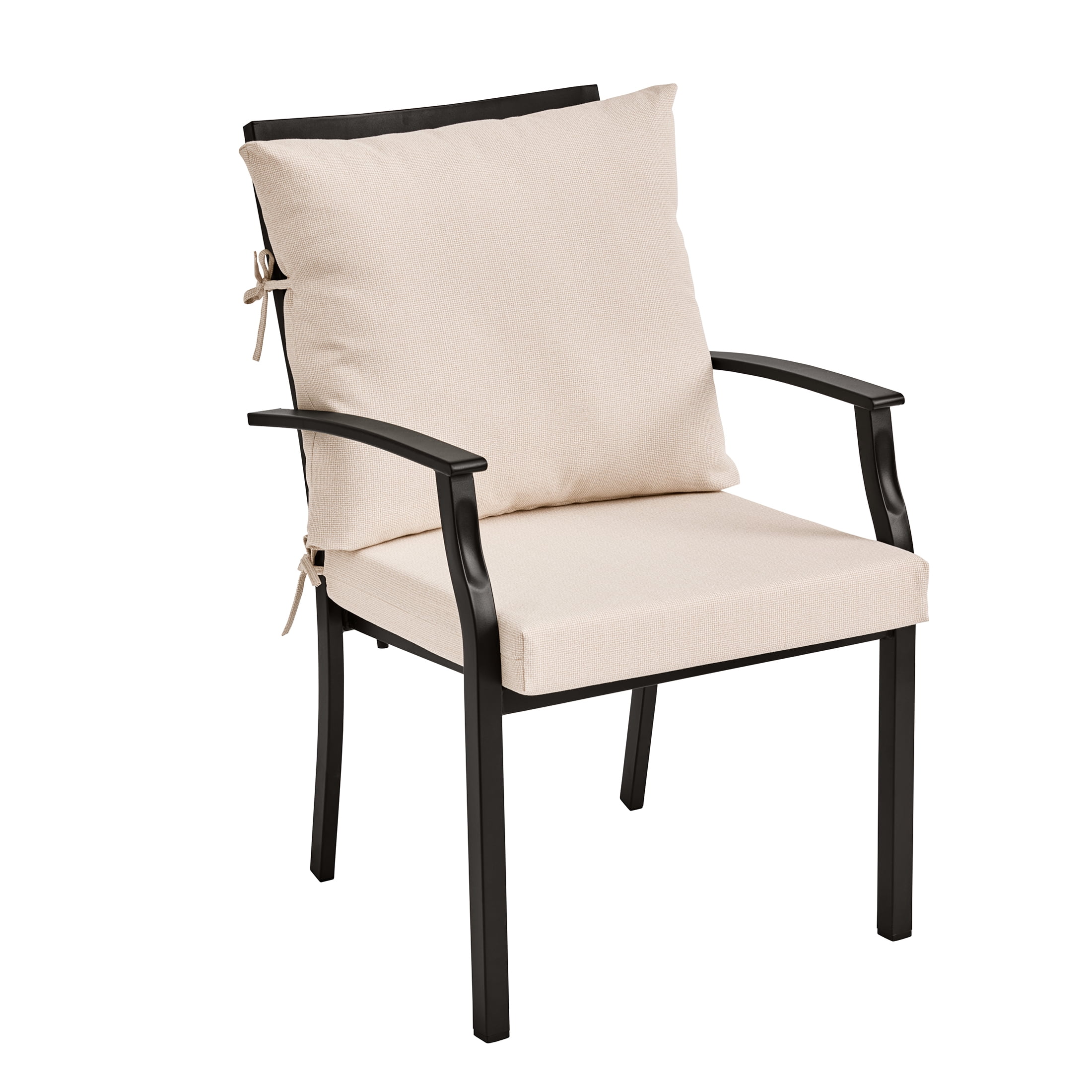Better Homes & Gardens 20" x 20" Premium Beige Outdoor Dining Chair Cushion