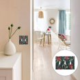 thumbnail image 7 of Yayeee Toggle Light Switch Wall Plate 3-Gang 6.37"x4.48" Decorative Outlet Cover, Green Christmas Candy Canes, 7 of 7