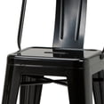 thumbnail image 4 of Simpli Home Rayne Industrial Metal 24 inch Metal Counter Height Stool (Set of 4) in Black, 4 of 12