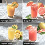 OVENTE Electric Citrus Juicer Machine with 2 Cones, 24 oz, Black JE2572B | Pressure Activated, Pulp Control and Easy Pour Spout, Juice Squeezer for Orange, Lemon, Lime or Grapefruit