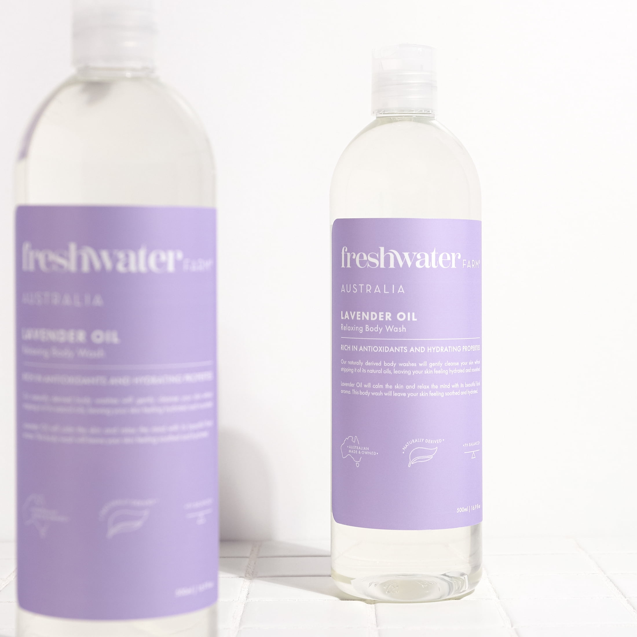 Freshwater Farm Lavender Oil Natural Body Wash for all skin types16.9fl oz