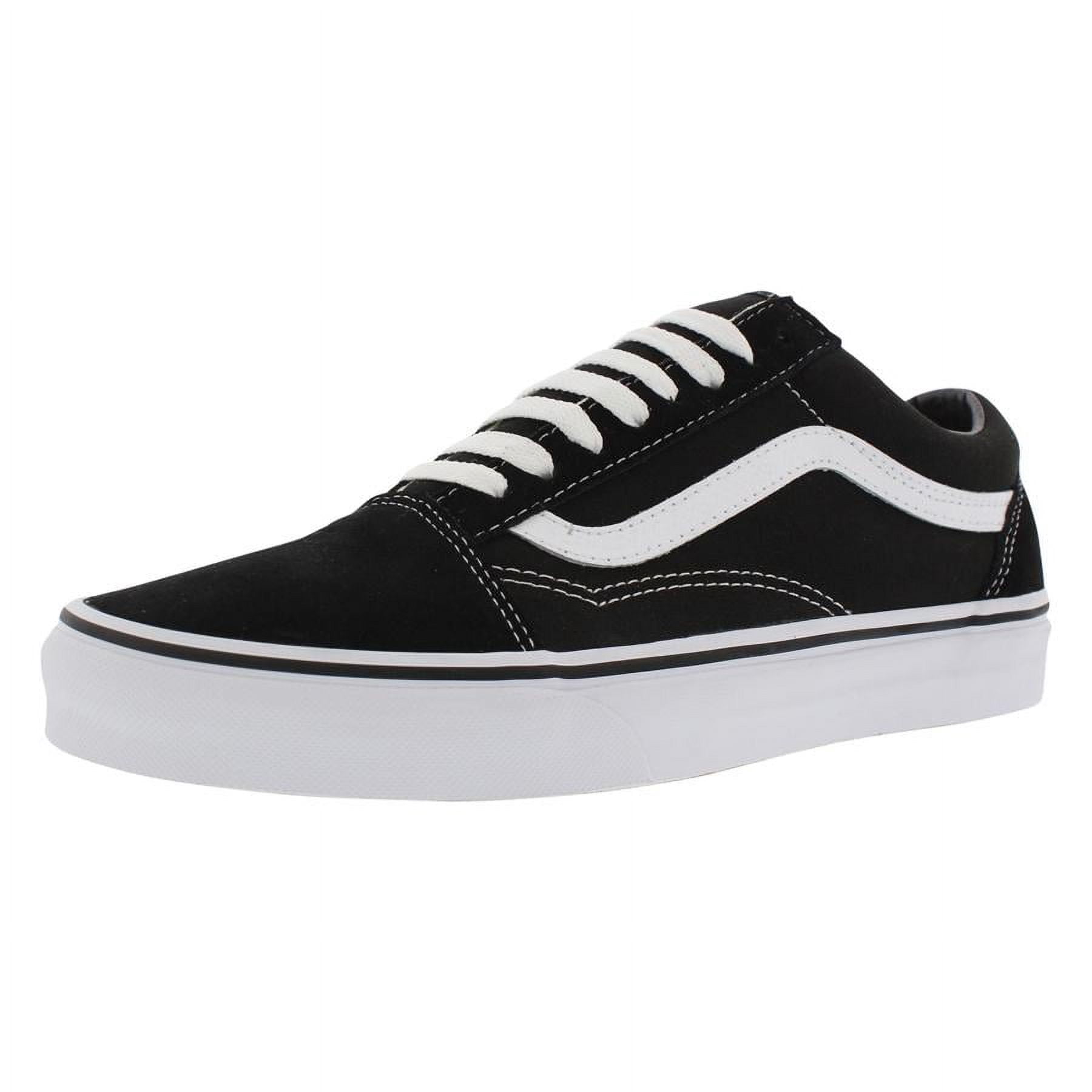 Unisex Old Skool Skate Fashion Sneakers, Round Toe Black, Size10.5