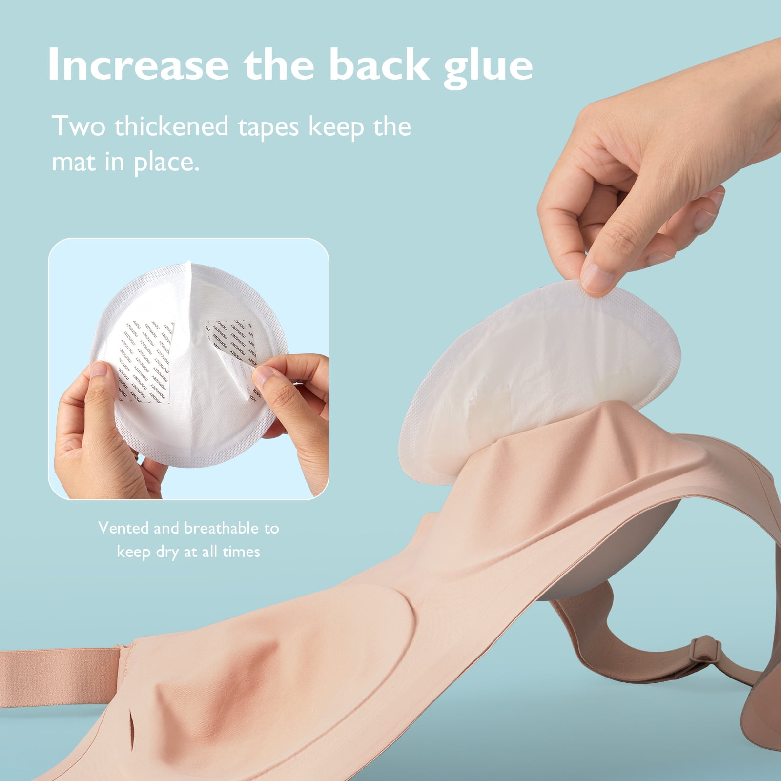 Momcozy Ultra-Thin Disposable Nursing Pads Ultra-Absorbent and Breathable Portable Breast Pads for Mothers Keep Dry Continuously Make Breasts Light An