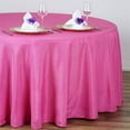 thumbnail image 3 of BalsaCircle 10 Pieces 108" Fuchsia Round Polyester Tablecloths Fabric Table Cover Linens, 3 of 5