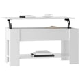 thumbnail image 5 of vidaXL Coffee Table High Gloss White 101x49x52 cm Engineered Wood, 5 of 5