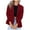 Wine, variant on Women's Blazers & Suit Jackets 2024! Plus Size Fayshow0 Women's Casual Blazer Jackets Suit Long Sleeve Open Front With Button Pockets For Business Office Blue