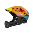 thumbnail image 2 of Casco de bicicleta para niños Casco de bicicleta para niños ligero y transpirable de cara completa Naranja, 2 of 8