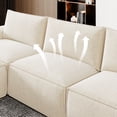 thumbnail image 6 of Neche 114" Cloud Sofa for Living Room, L-Shaped Deep Seat Modular Boneless Couch, No Assembly Required,Beige, 6 of 8