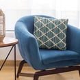 thumbnail image 6 of Plutus Brands Blue Plutus Zig Zag Cut Diamond Luxury Throw Pillow 20 in x 26in, Double Sided 20" x 26" Standard, 6 of 9