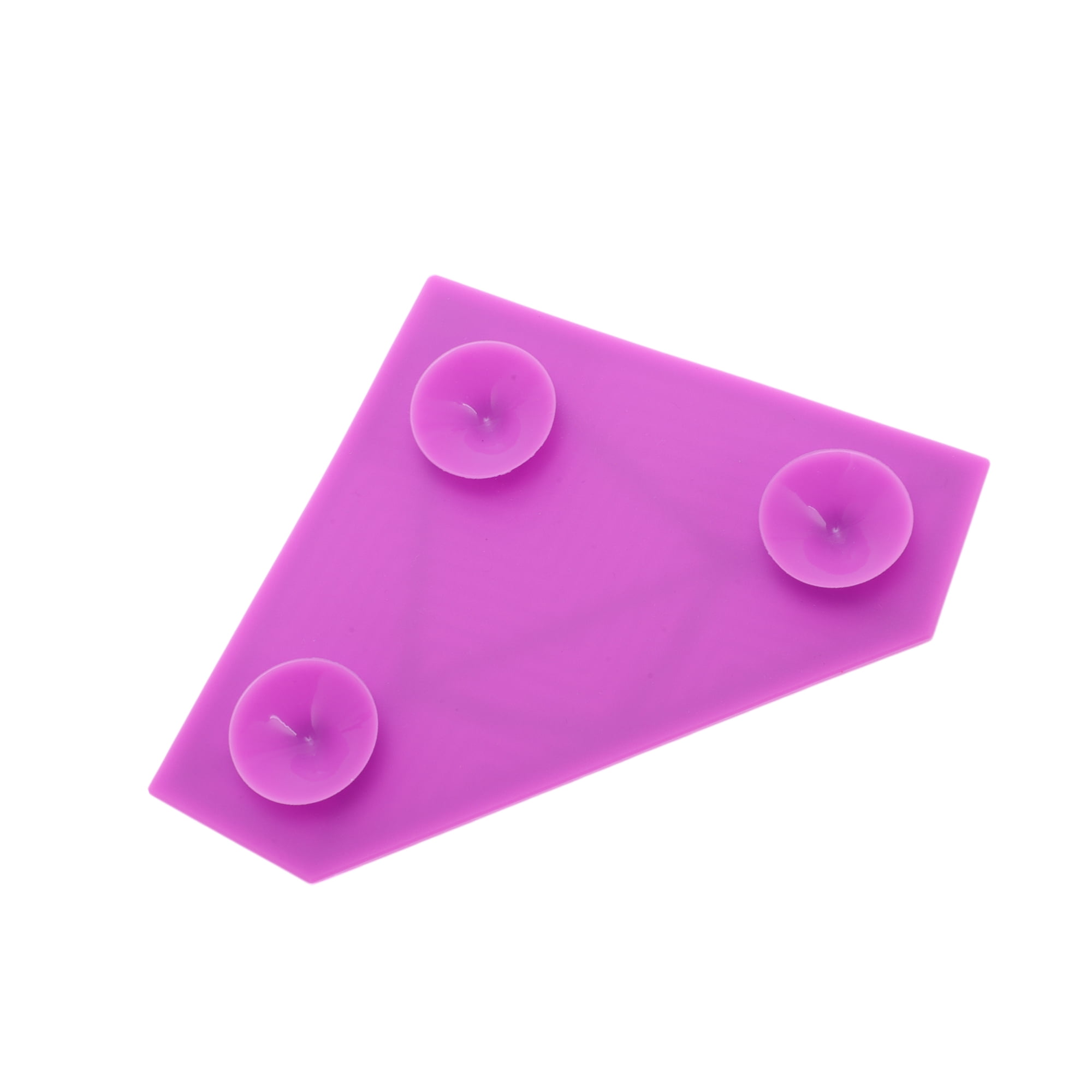 Unique Bargains 1pc Watermelon-Shape Makeup Brush Cleaning Mat Red for Easy Makeup Purple